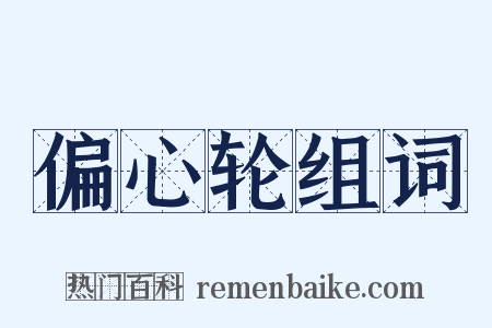 偏心轮组词是什么意思的图片